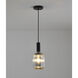 Canada 1 Light 5 inch Black and Antique Gold Pendant Ceiling Light